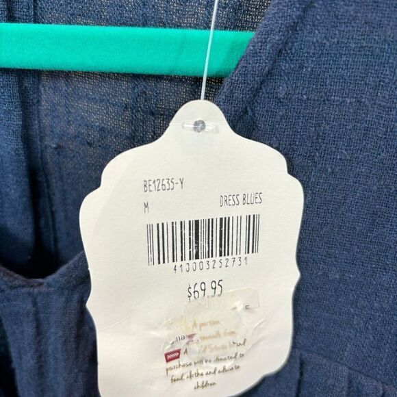 Brand‎ new with Tags Altar’d State Blue Button Back Long Sleeve Blouse Medium - Picture 11 of 13